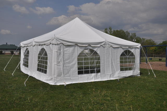 20 x 30 White Pole Tent Pkg#3 20 x 30 White Pole Tent Pkg#3